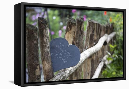Slate Heart, Marked, Happy Home, Old Fence-Andrea Haase-Framed Premier Image Canvas