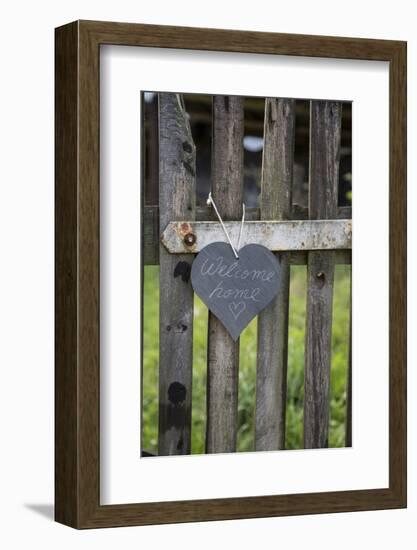 Slate Heart, Marks, Welcome Home, Old Fence-Andrea Haase-Framed Photographic Print
