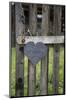 Slate Heart, Marks, Welcome Home, Old Fence-Andrea Haase-Mounted Photographic Print