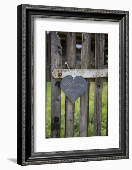 Slate Heart, Marks, Welcome Home, Old Fence-Andrea Haase-Framed Photographic Print