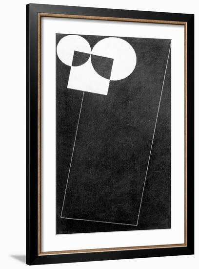 Slate, with Square and Two Cirles, 2004-George Dannatt-Framed Giclee Print