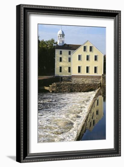 Slater's Mill, First U.S. Textile Factory, Pawtucket, Rhode Island-null-Framed Giclee Print