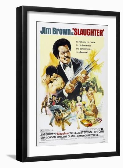 Slaughter, Jim Brown, 1972-null-Framed Art Print