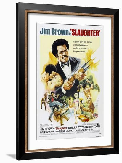 Slaughter, Jim Brown, 1972-null-Framed Premium Giclee Print