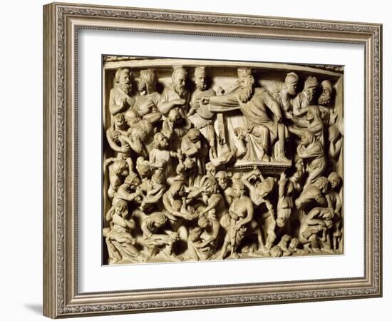 Slaughter of the Innocents, the Scene from the Life of Christ-Giovanni Pisano-Framed Giclee Print