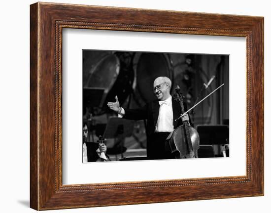 Slava Rostropovich Thanking the Public-null-Framed Photographic Print