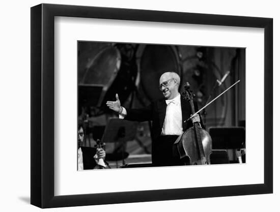 Slava Rostropovich Thanking the Public-null-Framed Photographic Print