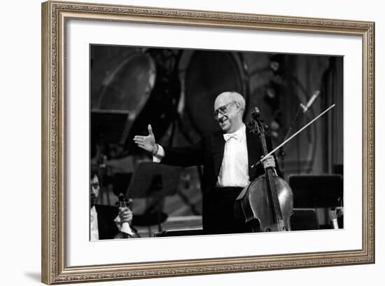 Slava Rostropovich Thanking the Public-null-Framed Photographic Print