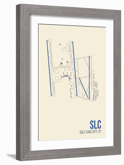 SLC Airport Layout-08 Left-Framed Giclee Print