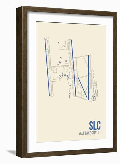 SLC Airport Layout-08 Left-Framed Giclee Print