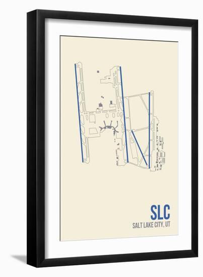 SLC Airport Layout-08 Left-Framed Giclee Print