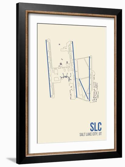 SLC Airport Layout-08 Left-Framed Giclee Print