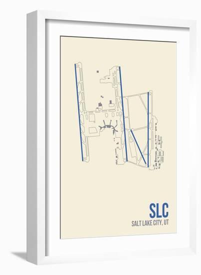 SLC Airport Layout-08 Left-Framed Giclee Print