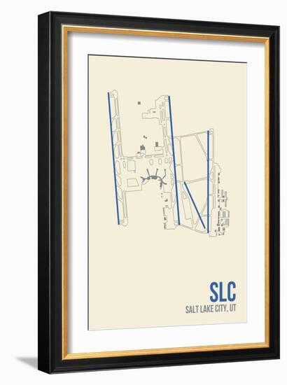 SLC Airport Layout-08 Left-Framed Giclee Print