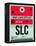 SLC Salt Lake City Luggage Tag I-NaxArt-Framed Stretched Canvas