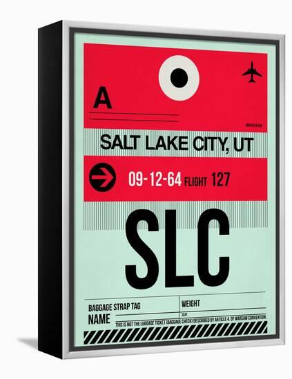 SLC Salt Lake City Luggage Tag I-NaxArt-Framed Stretched Canvas