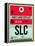 SLC Salt Lake City Luggage Tag I-NaxArt-Framed Stretched Canvas