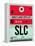 SLC Salt Lake City Luggage Tag I-NaxArt-Framed Stretched Canvas