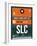 SLC Salt Lake City Luggage Tag II-NaxArt-Framed Art Print