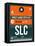 SLC Salt Lake City Luggage Tag II-NaxArt-Framed Stretched Canvas