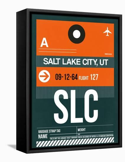 SLC Salt Lake City Luggage Tag II-NaxArt-Framed Stretched Canvas