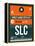 SLC Salt Lake City Luggage Tag II-NaxArt-Framed Stretched Canvas