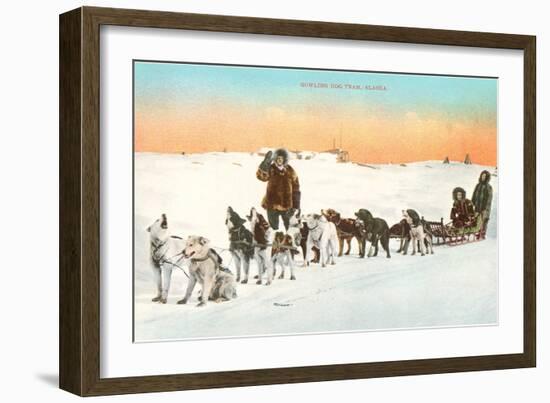 Sled Dog Team-null-Framed Art Print