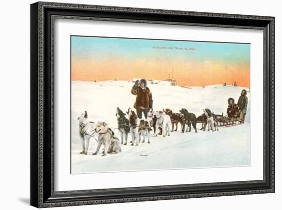 Sled Dog Team-null-Framed Art Print