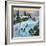 "Sledding by Sunset," December 18, 1948-John Falter-Framed Giclee Print