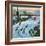 "Sledding by Sunset," December 18, 1948-John Falter-Framed Giclee Print