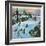 "Sledding by Sunset," December 18, 1948-John Falter-Framed Giclee Print