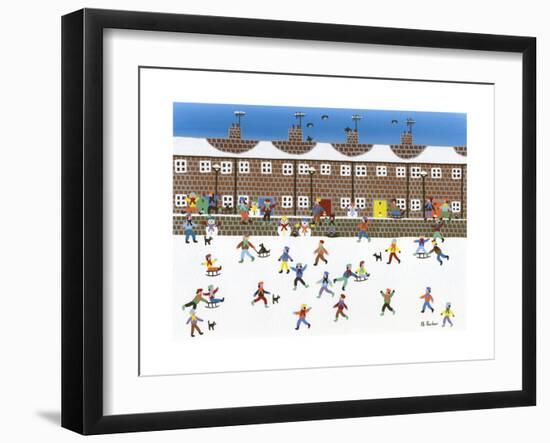 Sledding Club-Gordon Barker-Framed Giclee Print