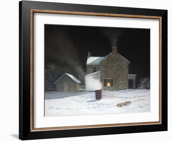 Sledding Party-Jerry Cable-Framed Giclee Print