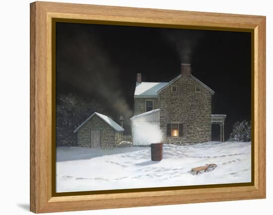 Sledding Party-Jerry Cable-Framed Premier Image Canvas