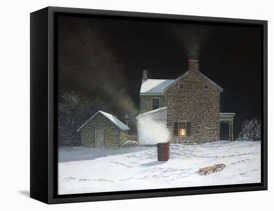 Sledding Party-Jerry Cable-Framed Premier Image Canvas