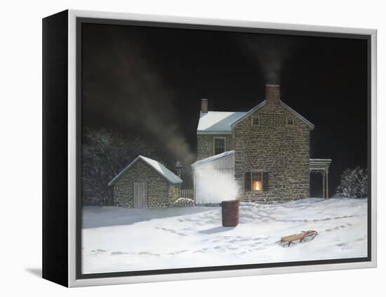 Sledding Party-Jerry Cable-Framed Premier Image Canvas