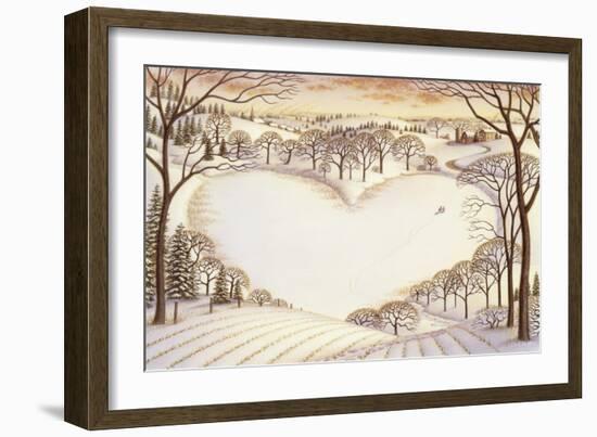 Sledding-Dan Craig-Framed Giclee Print