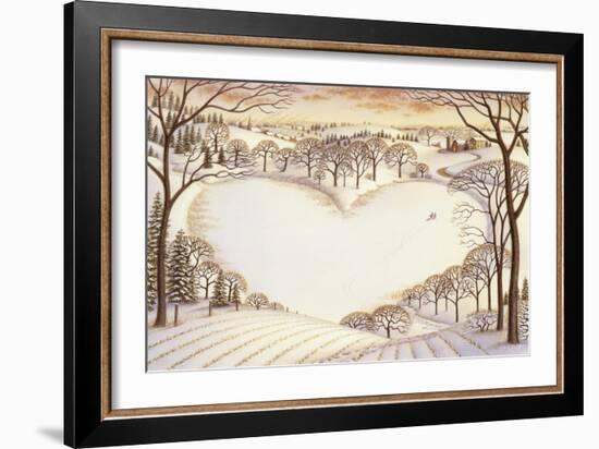 Sledding-Dan Craig-Framed Giclee Print