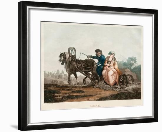 Sledge Driving, 1830-1840S-Michel François Damam-Demartrait-Framed Giclee Print