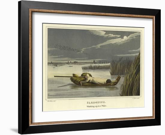 Sledgeing-Henry Thomas Alken-Framed Giclee Print