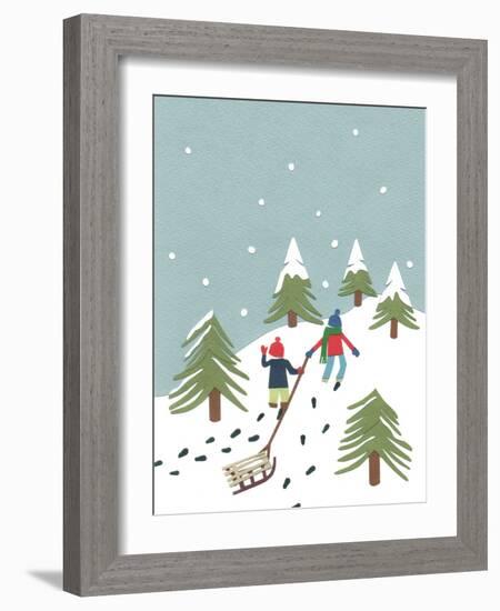 Sledging, 2014-Isobel Barber-Framed Giclee Print