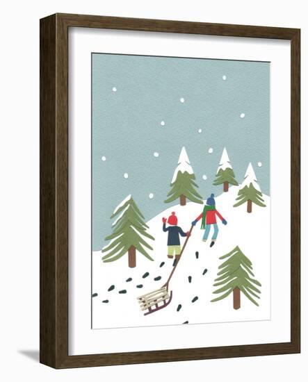 Sledging, 2014-Isobel Barber-Framed Giclee Print