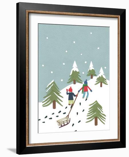 Sledging, 2014-Isobel Barber-Framed Giclee Print