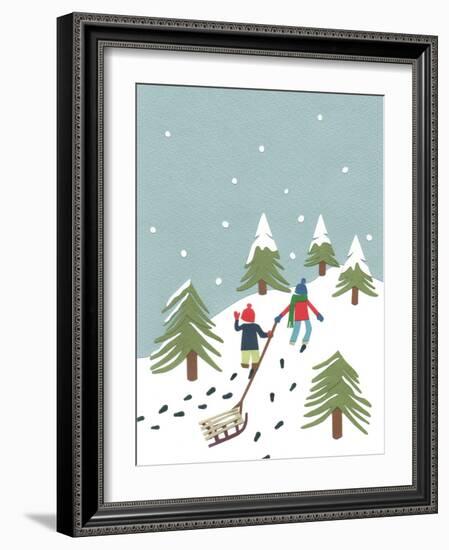 Sledging, 2014-Isobel Barber-Framed Giclee Print