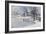 Sledging on a Frozen Pond-Peder Mork Monsted-Framed Giclee Print