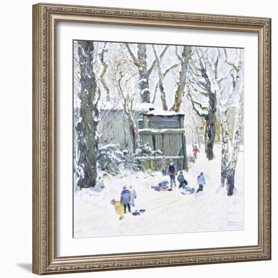 Sledging-Malva-Framed Giclee Print