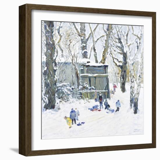 Sledging-Malva-Framed Giclee Print