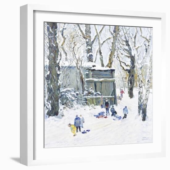 Sledging-Malva-Framed Giclee Print