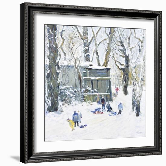 Sledging-Malva-Framed Giclee Print