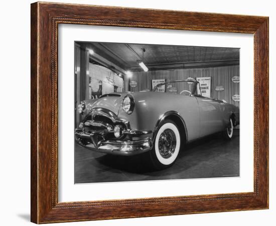 Sleek New Packard Caribbean Standing in Show Room-Eliot Elisofon-Framed Photographic Print